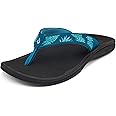 OLUKAI Ohana Women's Beach Sandals, Water Resistant Flip Flops, Arch Support & Comfort Fit, Lightweight & Durable, Enhanced Grip & Traction