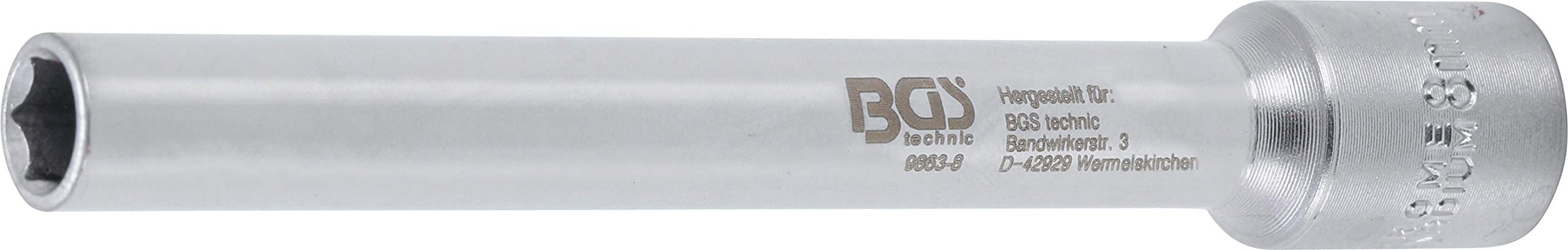 BGS 9863-8 | Socket, Hexagon, extra deep | 10 mm (3/8 ") Drive | 8 mm