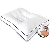 Nature's Guest Adjustable Cervical Pillow, Better Than Memory Foam Pillow for Neck Pain, Contour Orthopedic Pillow for Sleeping, Ergonomic Pillow for Side, Back and Stomach Sleepers, Standard Medium