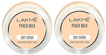 lakme soft peach milk cream