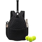 Sucipi Tennis Bags for Women, Quilted Tennis Racket Bag Backpack for Tennis Racquet, Pickleball Paddles, Badminton