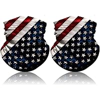 ARRUSA Summer Cool Face Cover, Neck Gaiter Dust&UV-Protection Bandanas Breathable Scarf for Men&Women Outdoor Sports