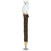 Planet Pens White Owl Novelty Pen - Cute Fun & Unique Kids & Adults Office Supplies Ballpoint Pen, Forest Wild Bird Writing Pen Instrument For School and Office