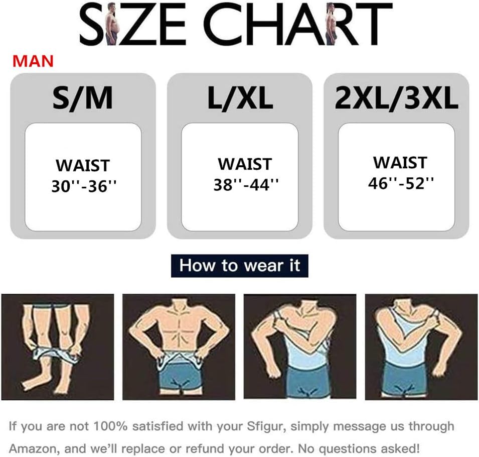 Zhongdawei Man Waist Trainer Hot Neoprene Workout Sauna Tank Top Polymer Sweat Shirt,Compression Fitness Body Shaper Vest… - Image 4