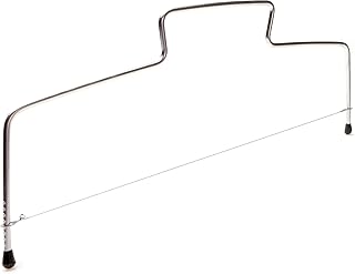 Tortenschneider Tortenbodenschneider verstellbar mit 1 Edelstahl Draht - Tortenboden Schneidehilfe leicht zu reinigen – so wird Backen zum Vergnügen und Schicht-Torten gelingen mühelos