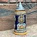Engraved Ceramic Beer Stein German Landmarks with Ornate Metal Lid