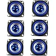 YFUSET 6PCS 4Ohm 5W Full Range Audio Speaker Bass Stereo Woofer Loudspeaker Compatible with Arduino (Blue)