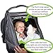 Universal Baby Car Seat Sun & Sleep Cover | Deluxe Unisex Air-Permeable Mesh Baby Car Seat Canopy | Blocks 97.5% of UV | Don't Touch Baby Sign Included