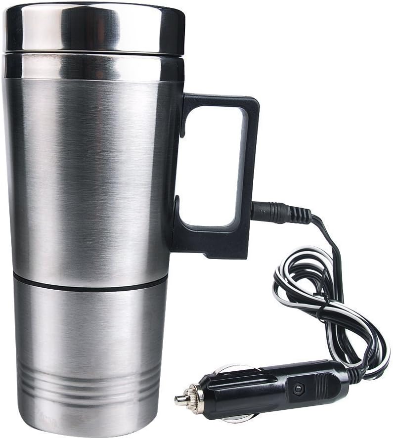 12V Car Stainless Steel Electric Mug Coffee Cup Applicable to the