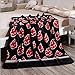 Judy Dre am Thicken NARUTO Red Clouds Soft CORAL FLEECE Throw Polyester blanket Cartoon Nap Blanket, Black, 59