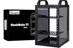 GeeekPi DeskPi RackMate TT Mini Server Cabinet for Mini PC, Network, Servers, Audio, and Video Equipment