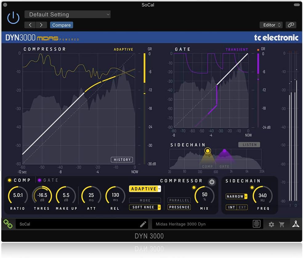TC Electronic DYN 3000-DT Midas-Powered High-End Dynamics Channel Plug-In with Optional Analog-Feel Desktop Interface - Image 3