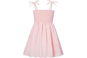 Vieille Toddler Baby Girls Summer Dress Sling Straps Princess Sundress Floral Printed Casual Beach Holiday Dress 1-6 Years