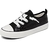 AOVOG Toddler Little Kid Cushioned Canvas Shoes Slip On Sneakers Soft and Durable