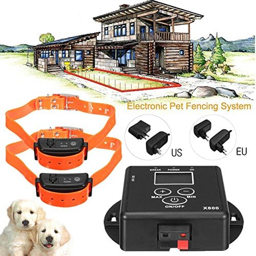 Anti Bark LCD Electric Remote Shock Pet 2 Dog Vibration Training Collar Systems (Plug US PLUG)
