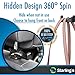 Starling's Headrest Hooks for Car - Back Seat Organizer Hanger Storage Hook, Car SUV(Set of 4) Black, Purse Hook for Car Handbag Clothes Umbrellas Coats Grocery Bags & More!
