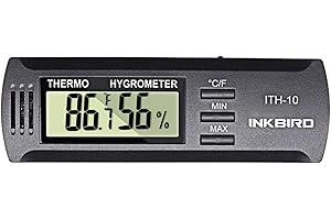 Inkbird DC 3V Input Digital Thermometer andHumidity Meter Hygrometer High Accuracy Ith10