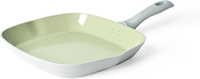 Salter Earth 28cm Grill Pan Ceramic Non-Stick Induction Aluminium
