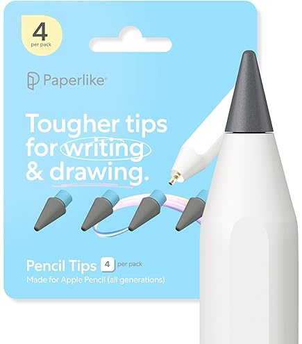 Apple Pencil Pro+ Tips 4個入り Amazon.com: 4 Pcs Upgraded (Pen Like) Pencil Tips fits for