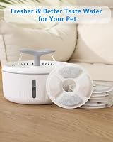 PewinGo Cat Water Fountain Filters 6pc for 2-2.5L Fountain Triple Action view 6