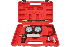 Zkaybb New Cylinder Leak Down Tester (TU-21) Engine Cylinder Leak Tester Leakage Detector Engine Compression Tester Gauges Set