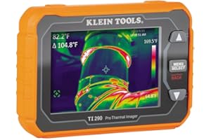 Klein Tools TI290 Rechargeable PRO Thermal Imaging Camera, Over 49000 Pixels, Wi-Fi Data Transfer, 3 Palettes, High / Low Tem