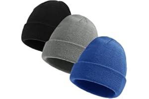 YCKZEU 3 Pack Kids Winter Hat,Knit Stretchy Beanies Caps for Boys Girls Children,Toddler Winter Hat,Toddler Toque,Winter Bean