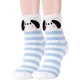 Benefeet Sox Funny Animal Fuzzy Socks for Women Girls - Cute Fluffy Slippers, Cozy Warm Winter Plush Sleeping Socks