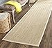Safavieh Area Rug 2x3 - Natural Fiber Collection - Natural & Beige, Seagrass, Herringbone Pattern with Border (NF115A)