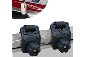 Brocraft Fender Holder for 90 & 45 Degree Boat Gunnel Track System – Fits Tracker Boats, Lund Sport Track, Versatrack and Oth