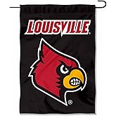 College Flags & Banners Co. Louisville Cardinals Logo Black Garden Banner Flag