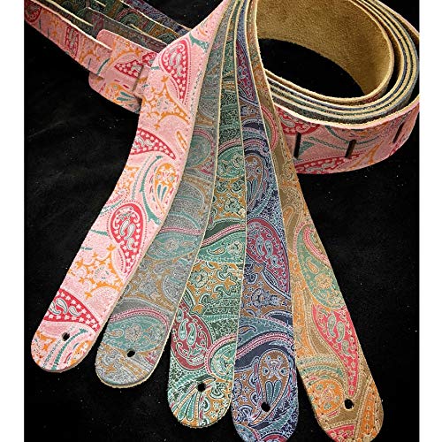 Henry Heller HCAP2P 2-Inch Capri Leather w Suede Backing - Gray Paisley