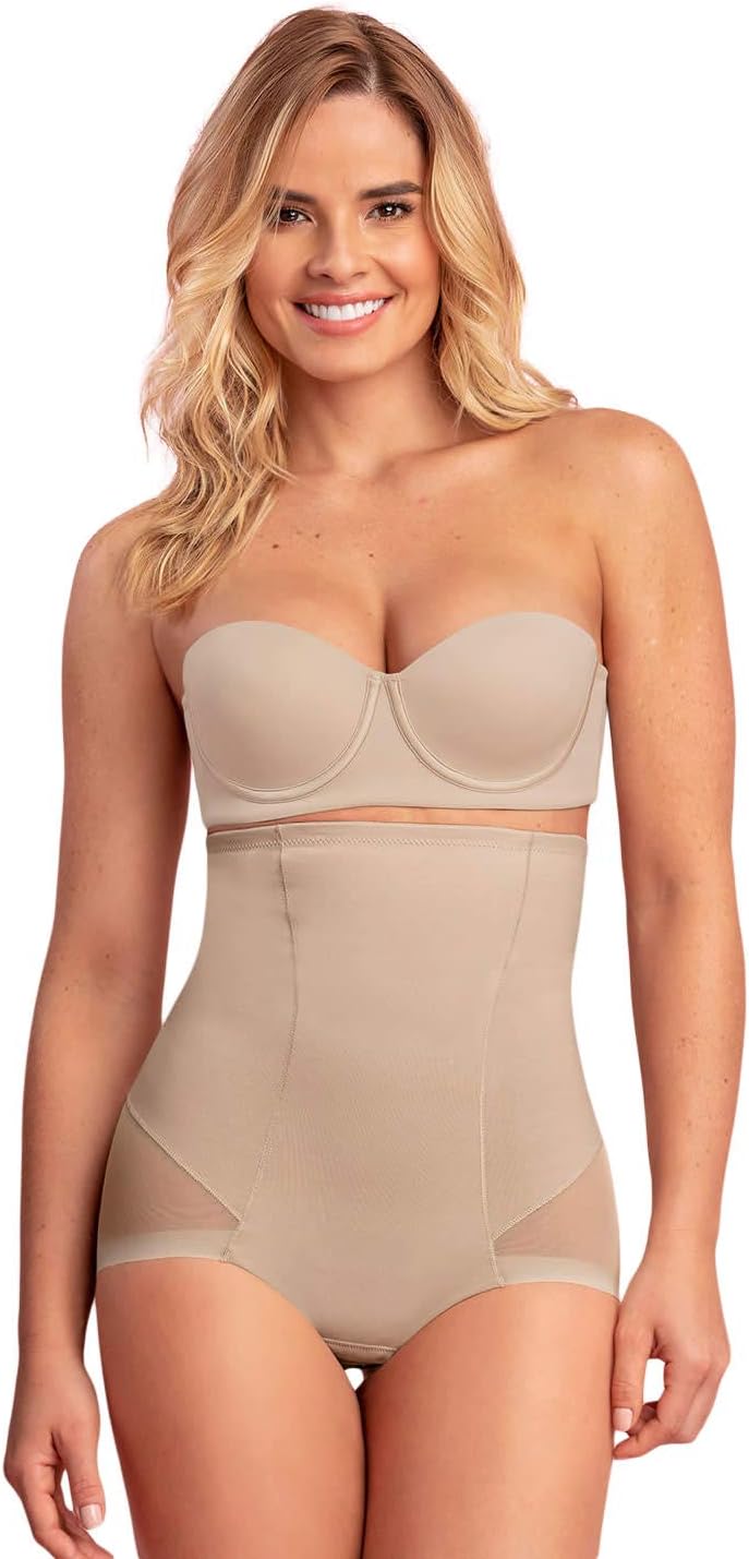 Leonisa Women's Invisible High Waist Tummy Control Bodysuit Shaper