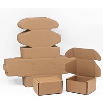 25 Pack Flat Corrugated Shipping Boxes – 15x12x3, ECT-32 Kraft Mailing Cartons