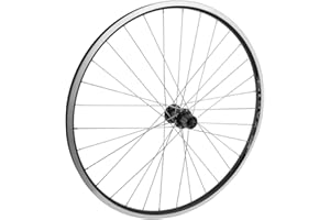 WHEELMASTER Wheel Master Rear Wheel - 26" x 1.5", 36H, Quick Release, Black Rim, 8-10 Speed Cassette Compatible, Stainless Steel 14 Gauge Spokes