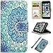 iPhone 7 Case, iPhone 8 Case, UrSpeedtekLive Wallet Case, Premium PU Leather Flip Case Cover with Card Slots & Kickstand for Apple iPhone 7 (2016) / iPhone 8 (2017) -Datura Flower