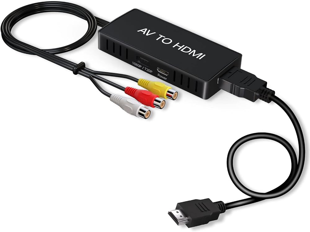 VIXLW RCA to HDMI Converter AV to HDMI 720P/1080P PAL NTSC Support