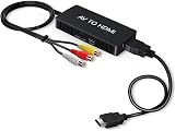VIXLW RCA to HDMI Converter AV to HDMI 720P/1080P PAL NTSC Support