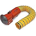Allegro Industries 9514‐25E Axial Blower with Canister, AC Electric 1/3 hp 220V/50 Hz, Includes 25' Ducting