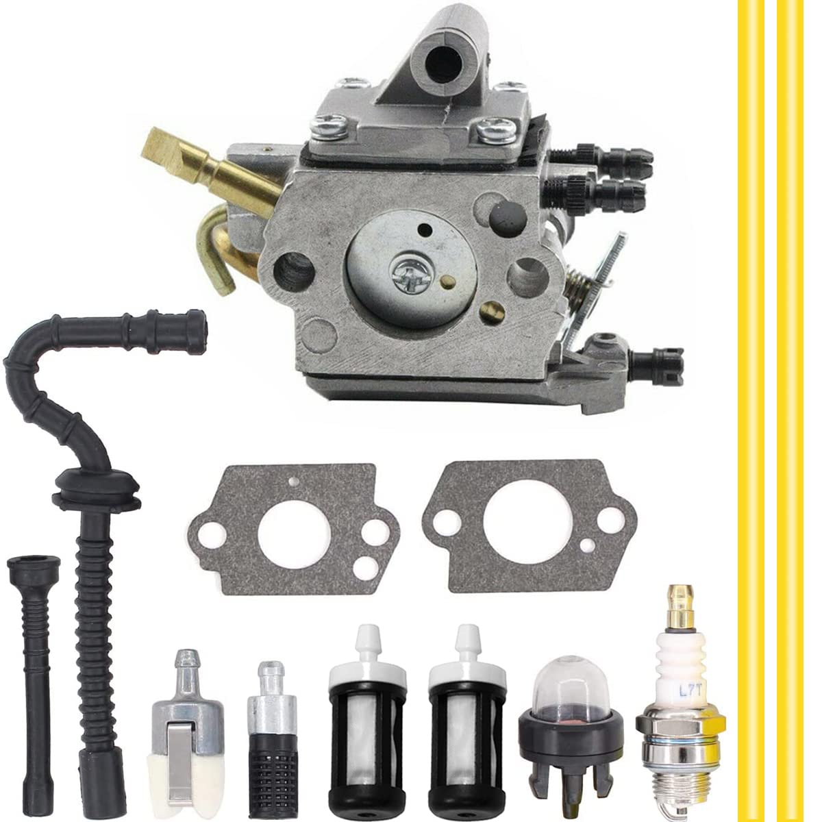 ZAMDOE Carburetor for Stihl MS192TC MS192T MS192 Chainsaw, Replaces for ZAMA# C1Q-S258 1137-120-0650 Carburetor, with Fuel Line Fuel Filter Spark Plug Tune Up Kit