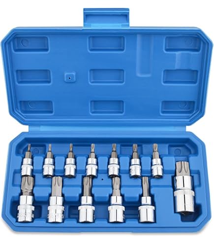 7-Piece 3/8" Drive Extra Long Torx Star Bit Socket Set – T25 To T60 With Storage Case