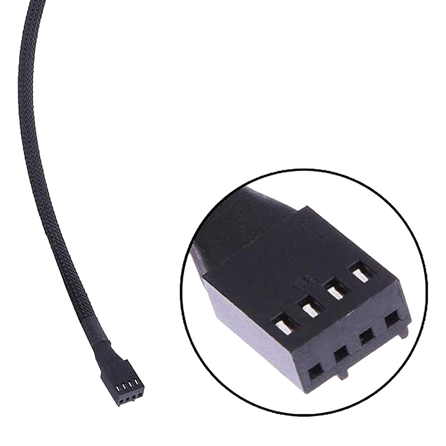 ThreeBulls 5 Pack 4-Pin PWM Fan Splitter Cable, Sleeved Braided Adapter for PC ATX Case 4-Pin/3-Pin Cooling Fan Cable (10.6") - Image 5