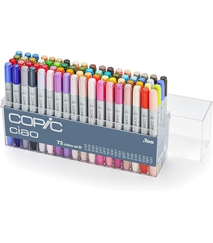 Amazon.com : Copic Sketch Basic 72 Color Set : Arts, Crafts & Sewing
