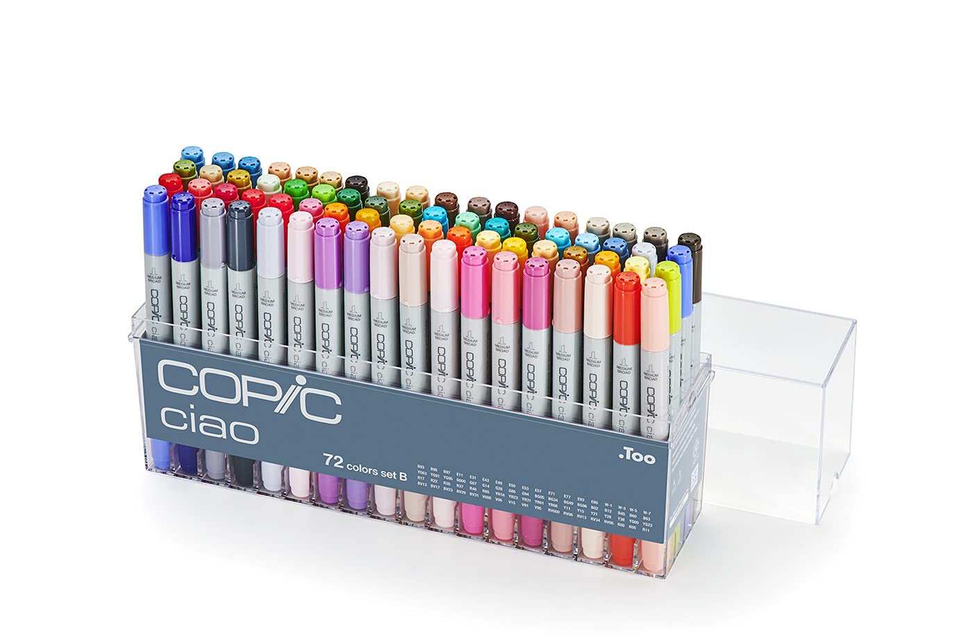 COPIC Ciao Coloured Marker Pen - Set Of 72 B, For Art & Crafts, Colouring, Graphics, Highlighter, Design, Anime, Professional & Beginners, Art Supplies & Colouring Books