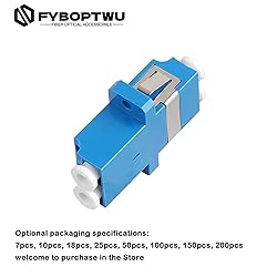 fyboptwu - 50 pcs LC Fiber Optic Coupler Adapter LC