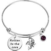 BAUNA Dragon Lover Jewelry Dragon Themed Bracelet Rotten to The Core for BFF Jewelry