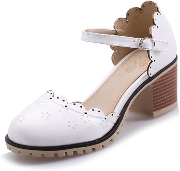 strappy white pumps