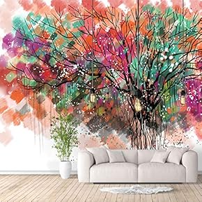 Wall Murals for Bedroom Abstract Great Tree Removable Wallpaper Peel and Stick Wall Stickers - 66x96 inches