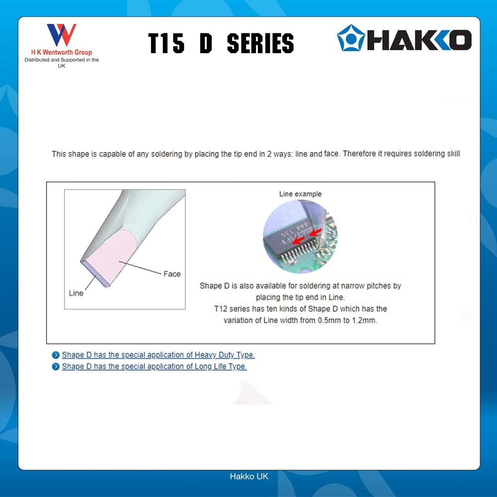 Hakko T15-D52 Soldering Iron Tip Chisel Shape 5.2mm x 7mm x 8mm for FM-2027 / FM-2028 Silver, Multicolor, 5.2mm x 8mm - Image 4