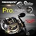 Fishdrops Ultra Smooth Dual Braking System 18 Ball Bearings Baitcasting Fishing Reel--Low profile Carp Fishing Gear--The Perfect Warrior for Bass Fishing